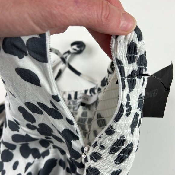 Olivaceous Strappy Charcoal/White Jumpsuit - Picture 9 of 12